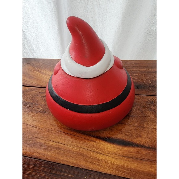 Santa Roly Poly‎ Vintage Candy Dish Hand painted - Picture 4 of 7